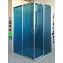 Silbo a medida vidrio azul aluminio plata brillo (consultar precios)
